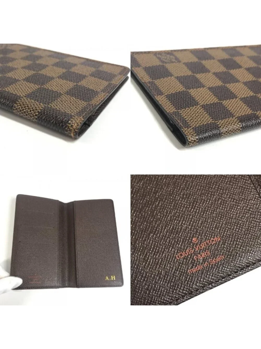 Louis Vuitton Notebook Cover Agenda Posh Damier Canvas Ebene Brown